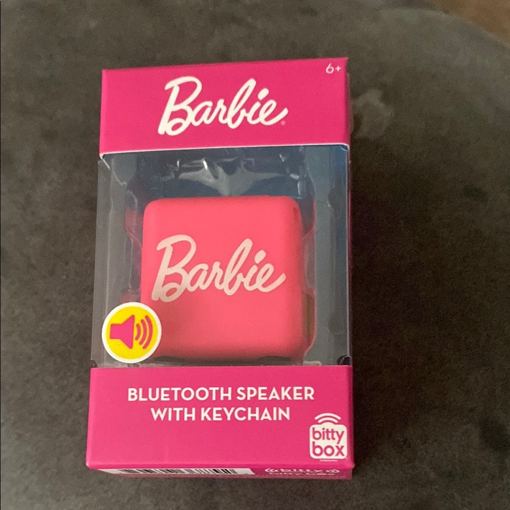 Barbie Pink Bluetooth Speaker with Keychain